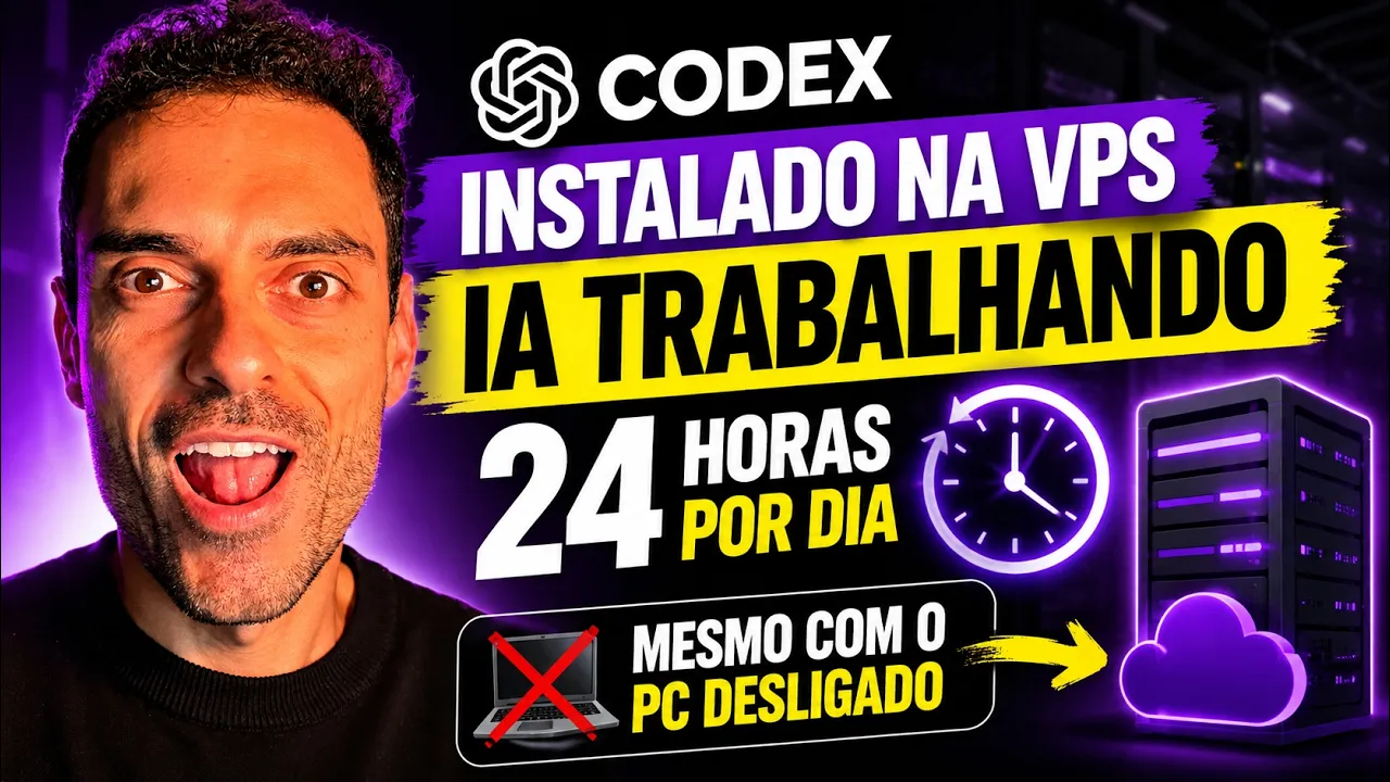 Codex da OpenAI instalado em uma VPS rodando 24 horas por dia